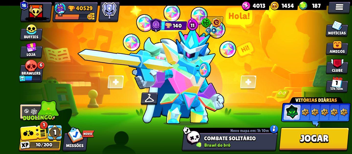 CONTA BRAWL STARS COM 40K DE TROFEÚS