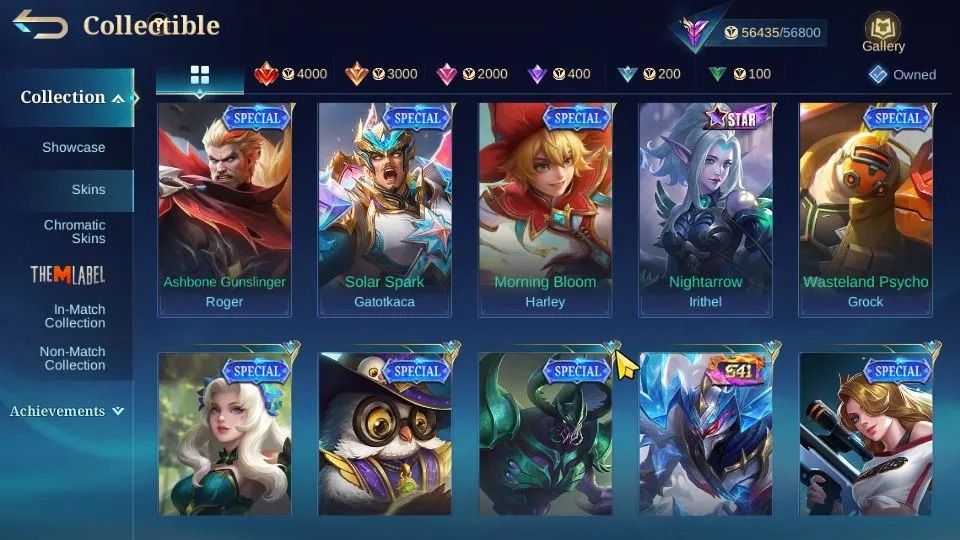 CONTA COM MUITA SKIN BOA - FULL EMBLEMAS
