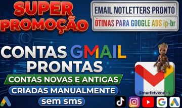 QUEIMA DE ESTOQUE CONTAS GMAIL NOVAS E ANTIGAS-IP BRASIL G-ADS/EMAILS NOTLETTERS