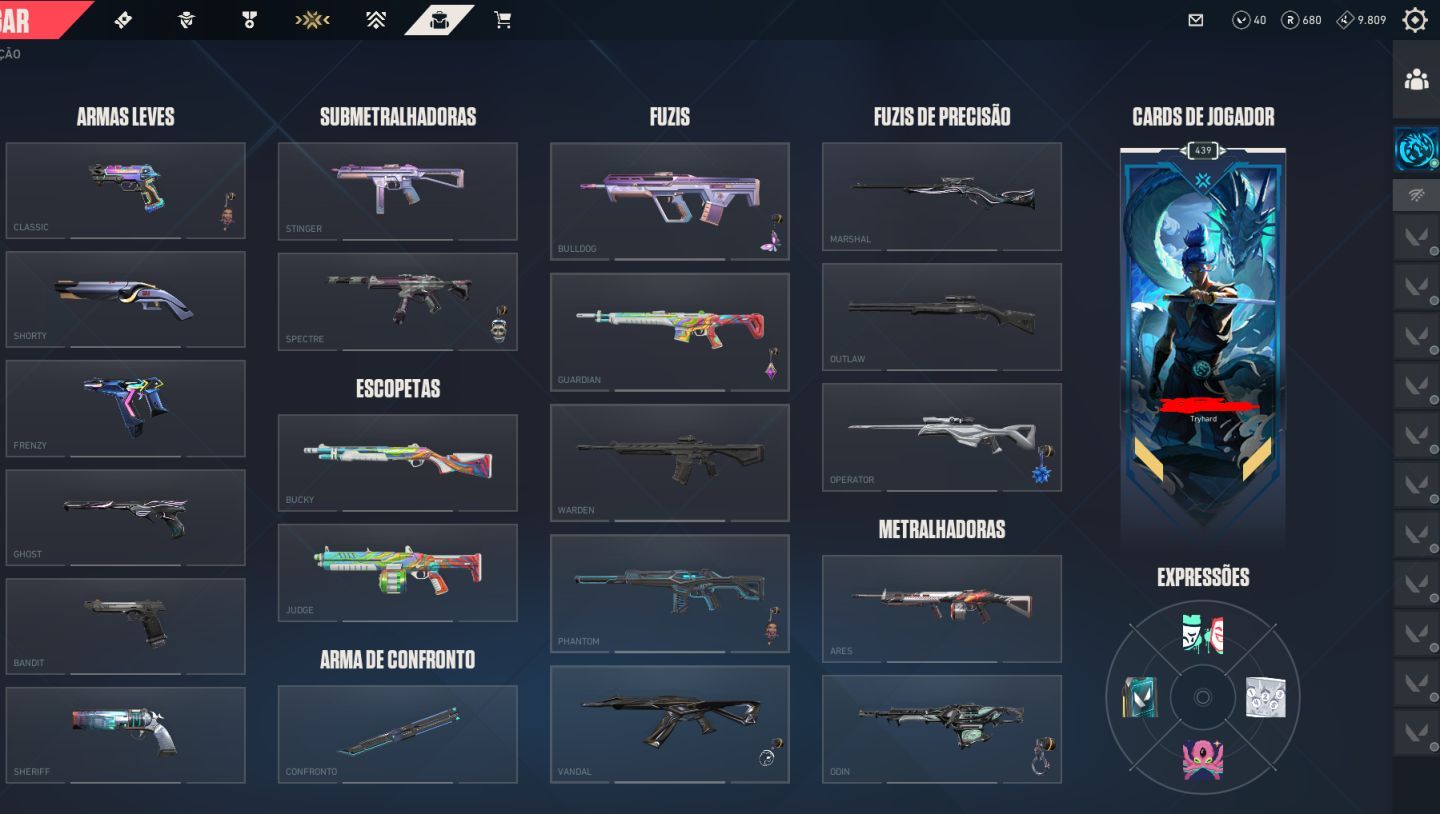 CONTA ASCENDENTE COM MUITAS SKINS (+1300$ REAIS GASTOS)