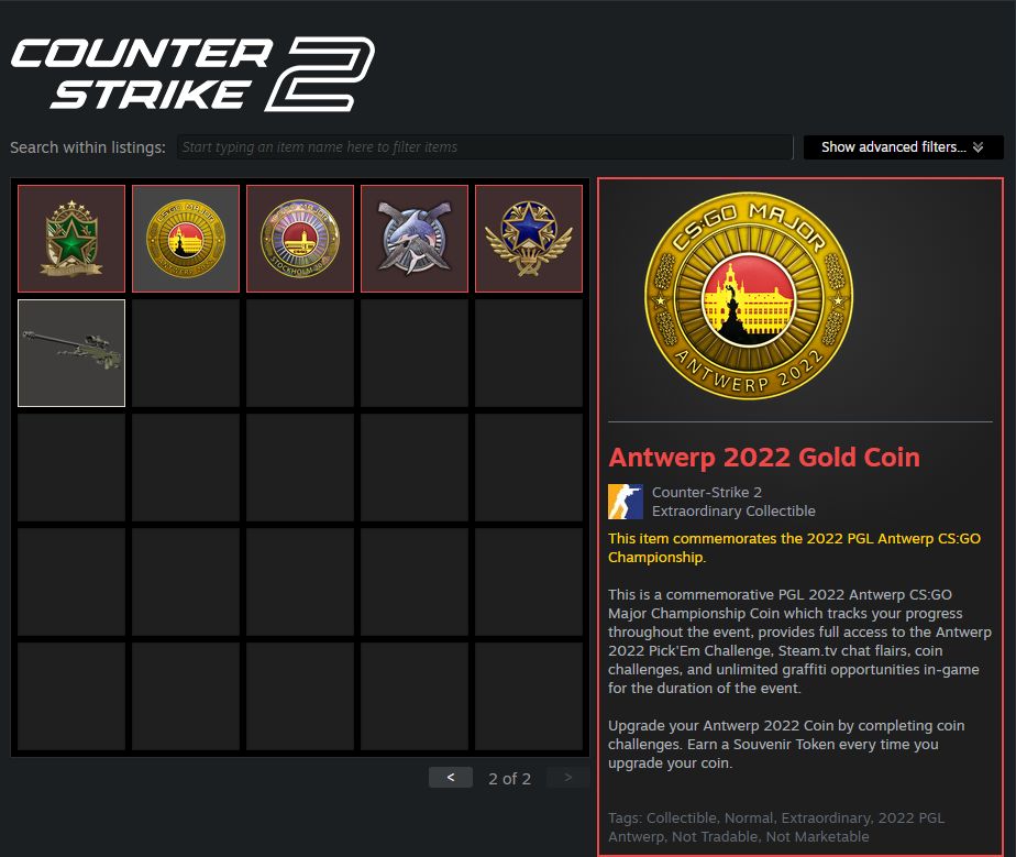 CONTA CS2 PRIME | 18 MEDALHAS | 1.716 HORAS | TRUST VERDE | INV. R$ 700