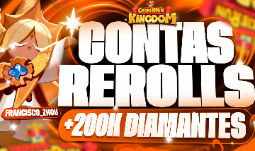 CONTAS REROLL - Cookie Run: Kingdom | PROMOÇÃO!!