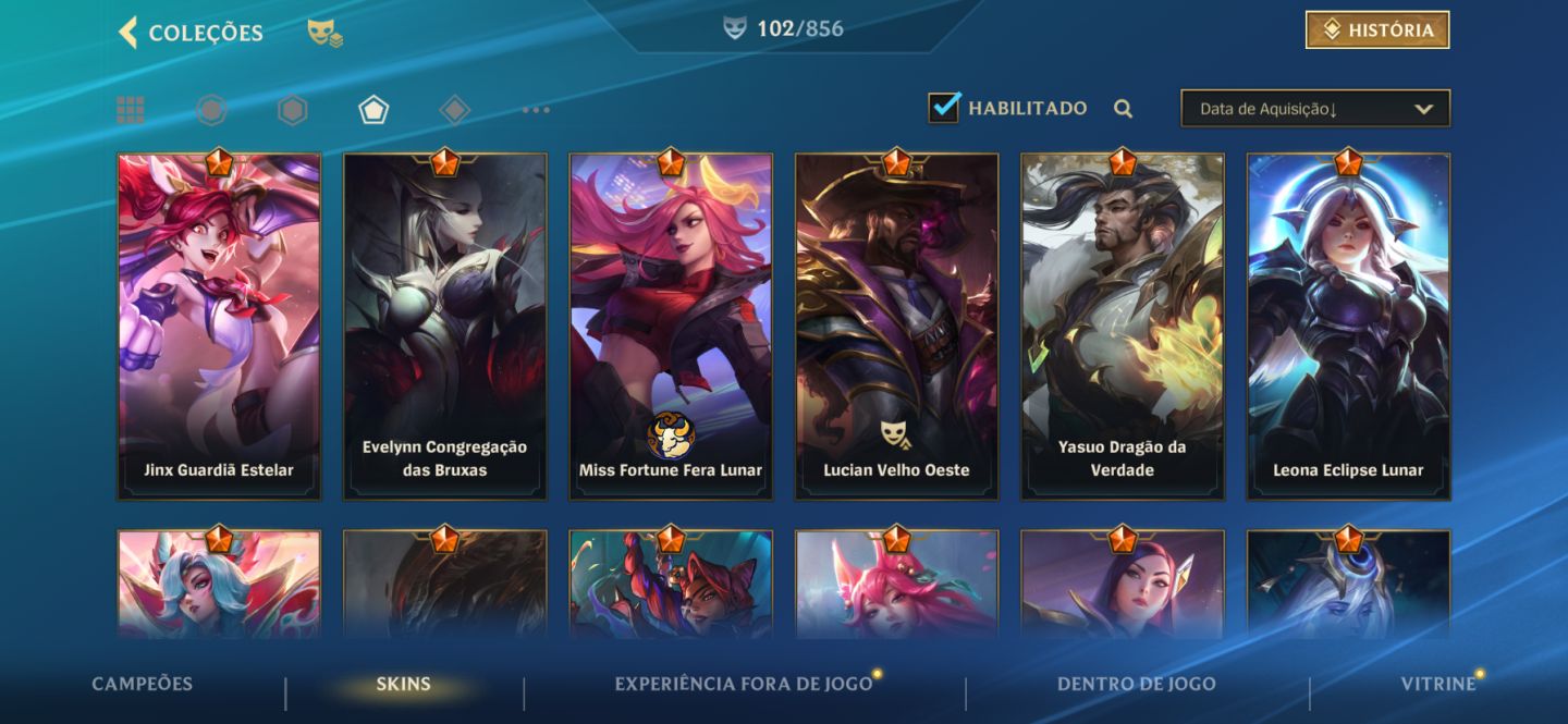 Conta Wild rift des do lançamento