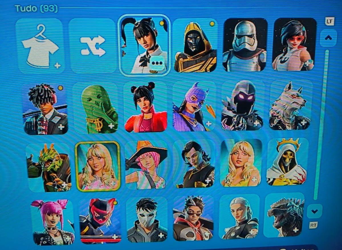 Conta de fortnite com 93 skins