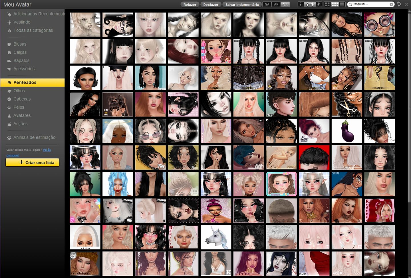 CC imvu Feminina upada, com +1 de brinde (Leia a descrição para obter detalhes)