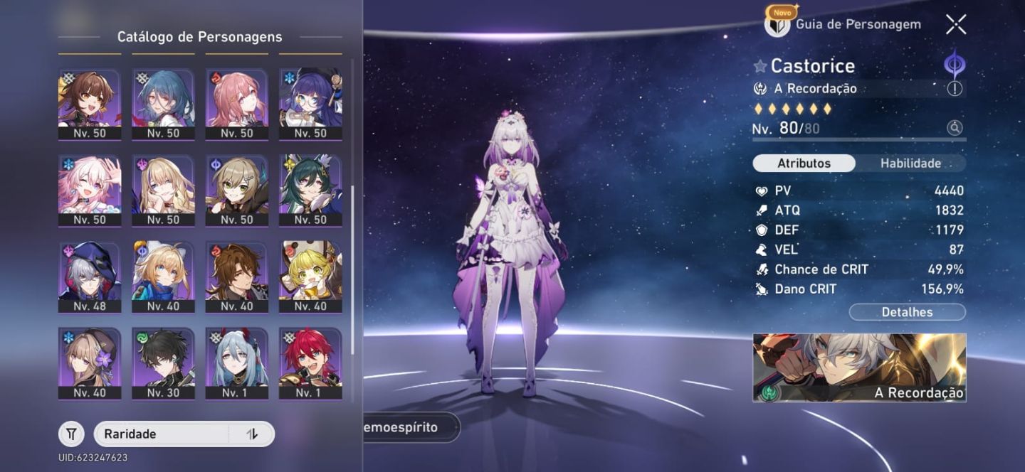 Cyrene + Ashveil + Castorice + Yao Guang + Acheron + Saber + Outros T5 e mais