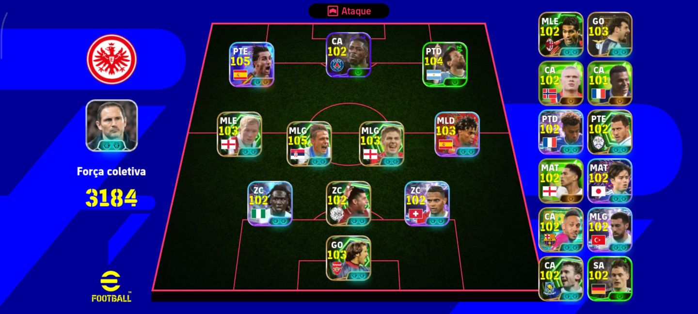 Braba do ferran torres (106) só Konami id 3185 de força