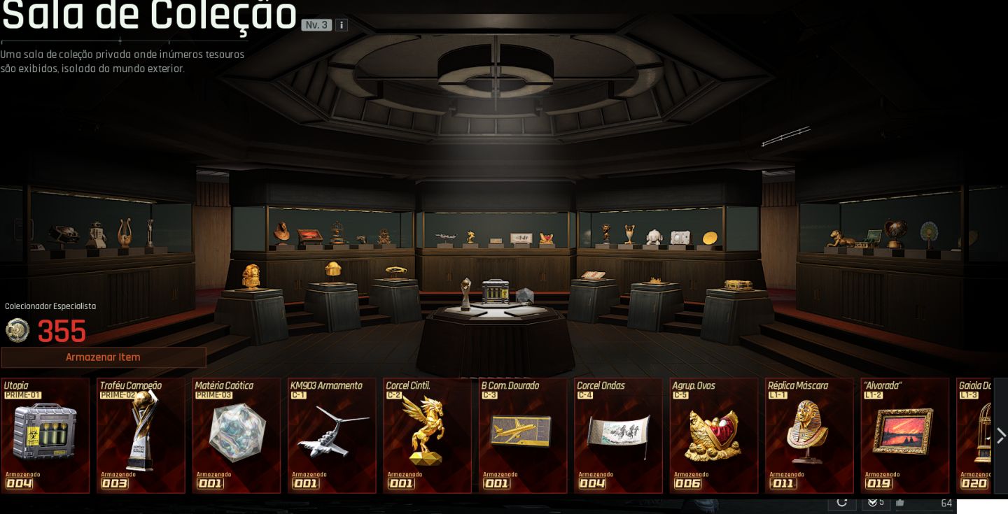 CONTA COLECIONADORA ARENA BREAKOUT INFINITY
