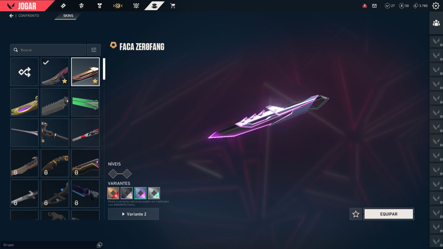 Conta de vava perfeita cheia de skins (1.5K+)
