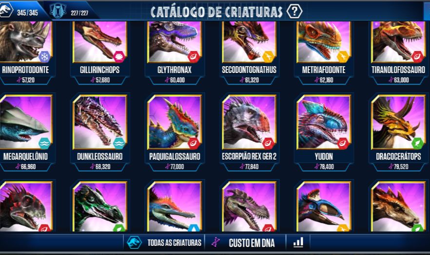 CONTAS DE JURASSIC WORLD COM TODOS OS DINOSSAUROS!!!