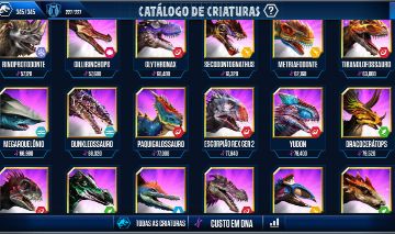 CONTAS DE JURASSIC WORLD COM TODOS OS DINOSSAUROS!!!