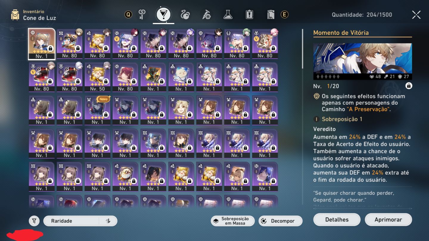 Conta HSR TL 67, Time Premium da SW999 + Skin da Sparxie + Time Premium de Dot +