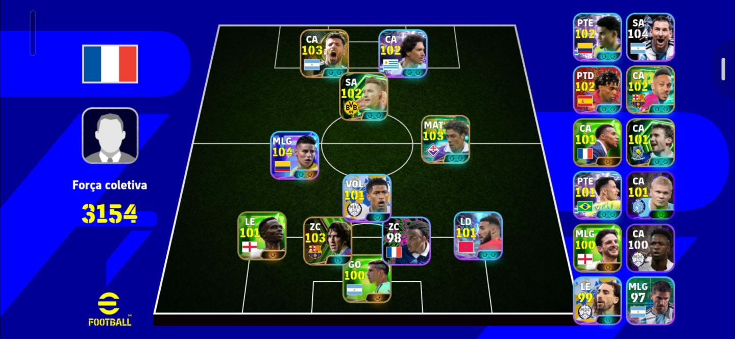 Conta efootball braba e com bons jogadores
