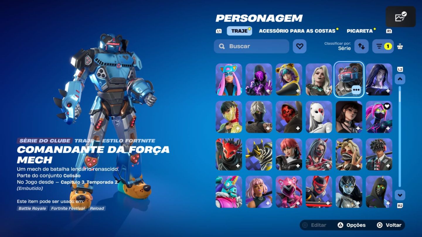 Conta rara de fortnite/ Fundador temp 9 cap 1 até final cap 6 (preço negociável)