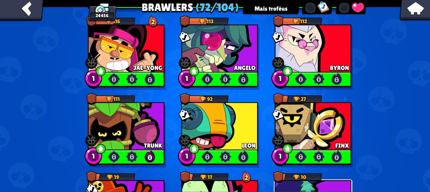Conta de brawl stars muito completa