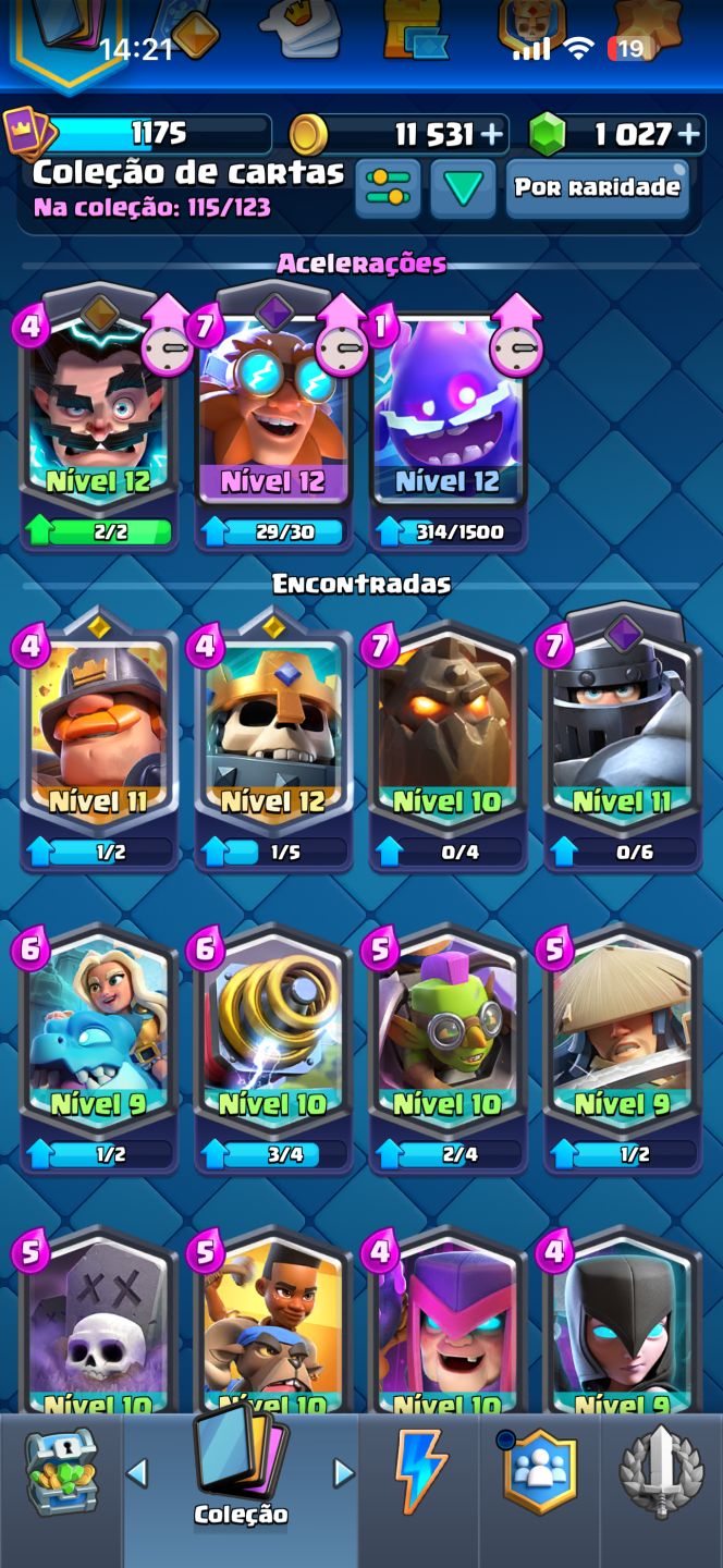 CONTA CLASH ROYALE 7K TROFEU + passe bebe dragão