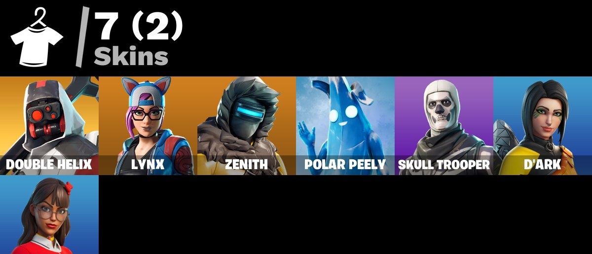 Conta FORTNITE 7 SKINS DOUBLE HELIX RARIDADE MAXIMA BUNDLE EXCLUSIVO NITENDO