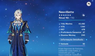 Conta Genshin Neuvilette + Furina + Baizhu etc....