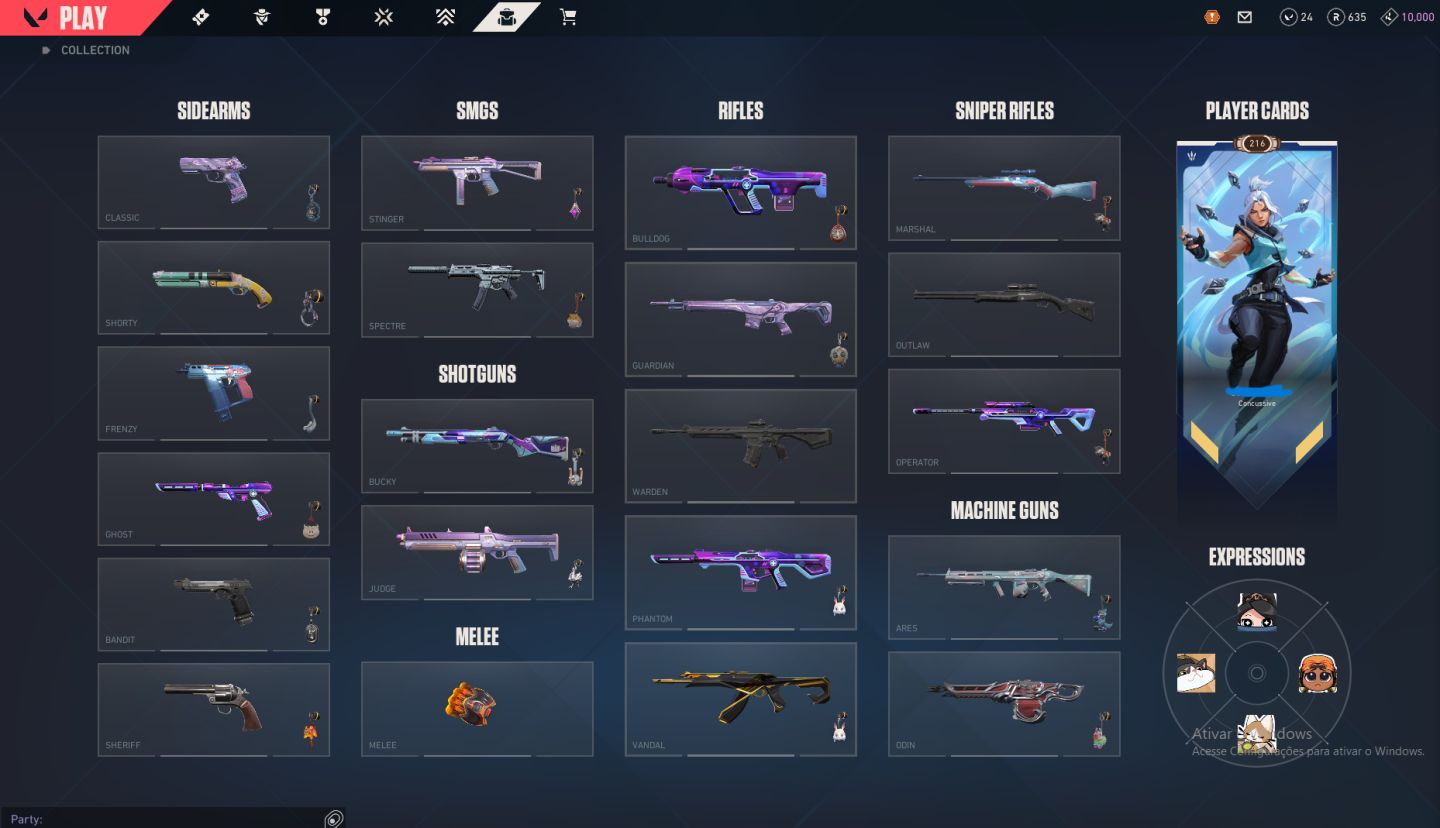 CONTA VALORANT DIMA 1 COM MUITAS SKINS E CHAMPIONS 2023 FULL ACESSO