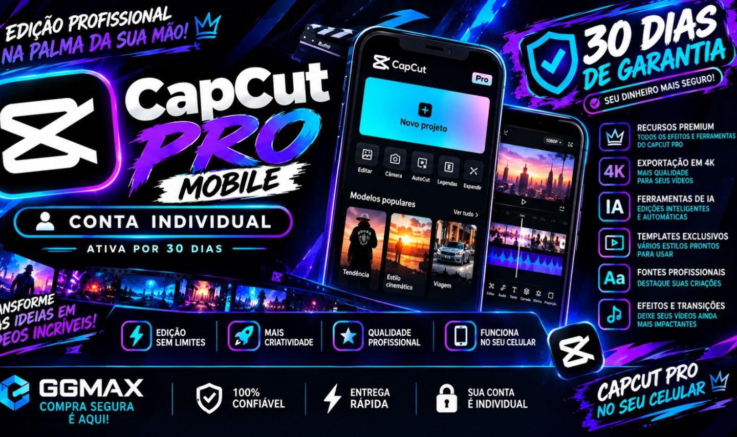 CAPCUT PRO | 30 DIAS | ENTREGA RÁPIDA