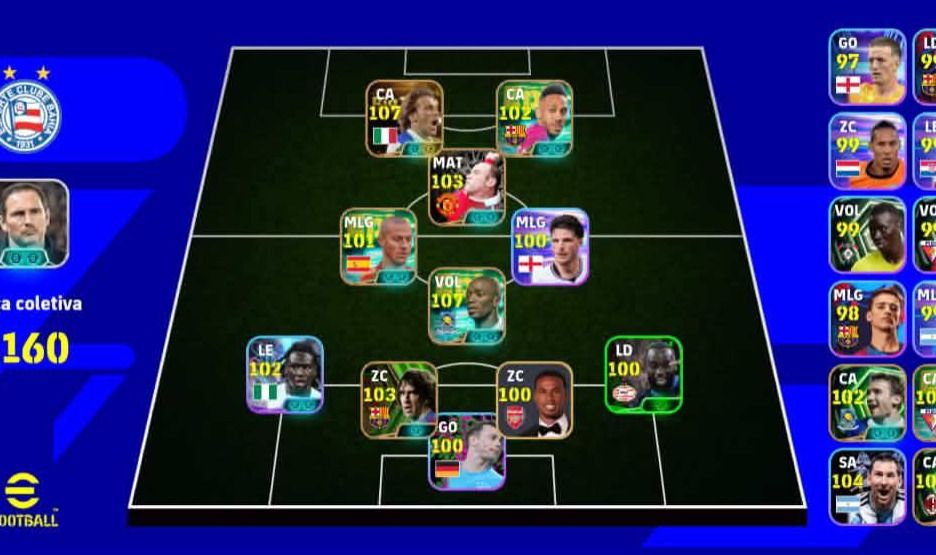 CONTA DE EFOOTBALL COM DEL PIERO BLITZ // MAKALELE 107 // 3160 DE FORÇA