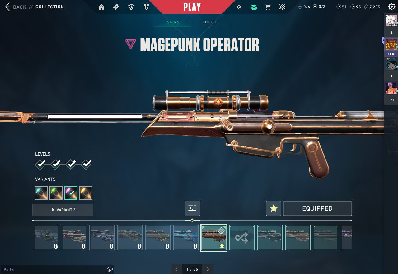 CONTA VALORANT COM 16 SKINS(Não contando de passe)