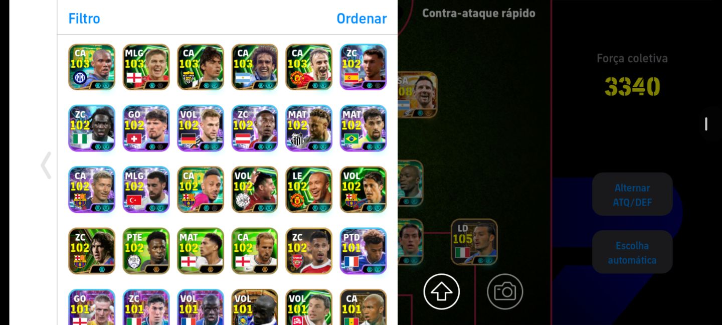 CONTA EFOOTBALL FORÇA COLETIVA 3340! (VALOR NEGOCIÁVEL)