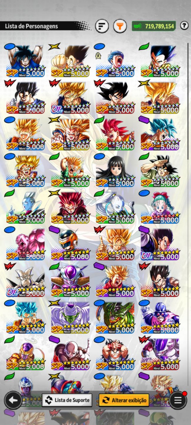 Conta Dragon Ball Legends Mid Game
