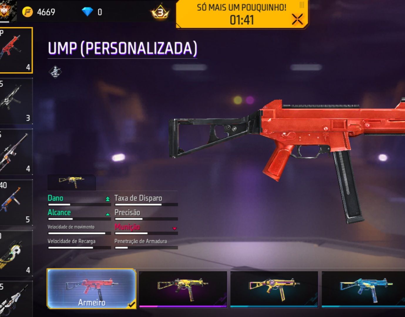 CONTA FREE FIRE 14 PASSES ANTIGOS