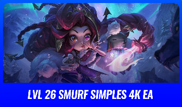 ( LVL 26 ZOE BENÇÃO INVERNO ) SMURF SIMPLES 4K EA ( SERVER BR - SEM ELO )
