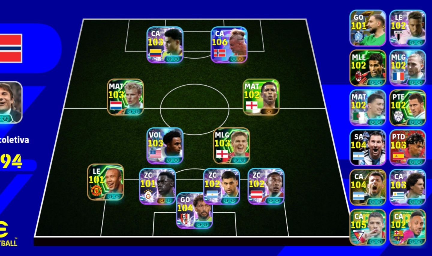 CONTA EFOOTBALL DO HAALAND COMPLETA