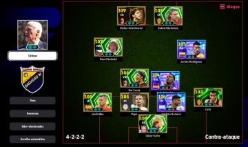 CONTA STEAM eFOOTBALL FORÇA 3213 | ZLATAN 109, NEDVD 107, BATISTUTA 105
