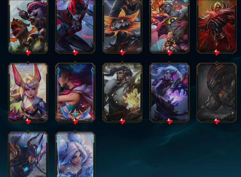 Conta LOL com 400 skins