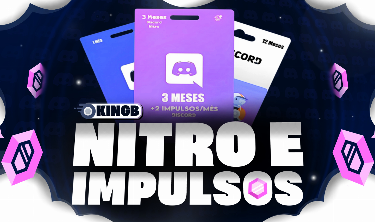 Discord Nitro Gaming 3 Meses + 14X Impulsos Para o Seu Servidor!!! [PROMOÇÃO]