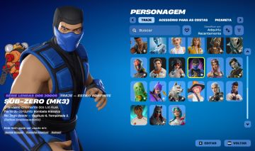 CONTA DE FORTNITE COM 43 SKINS | Sub-Zero (MK3) | PROMOÇÃO!