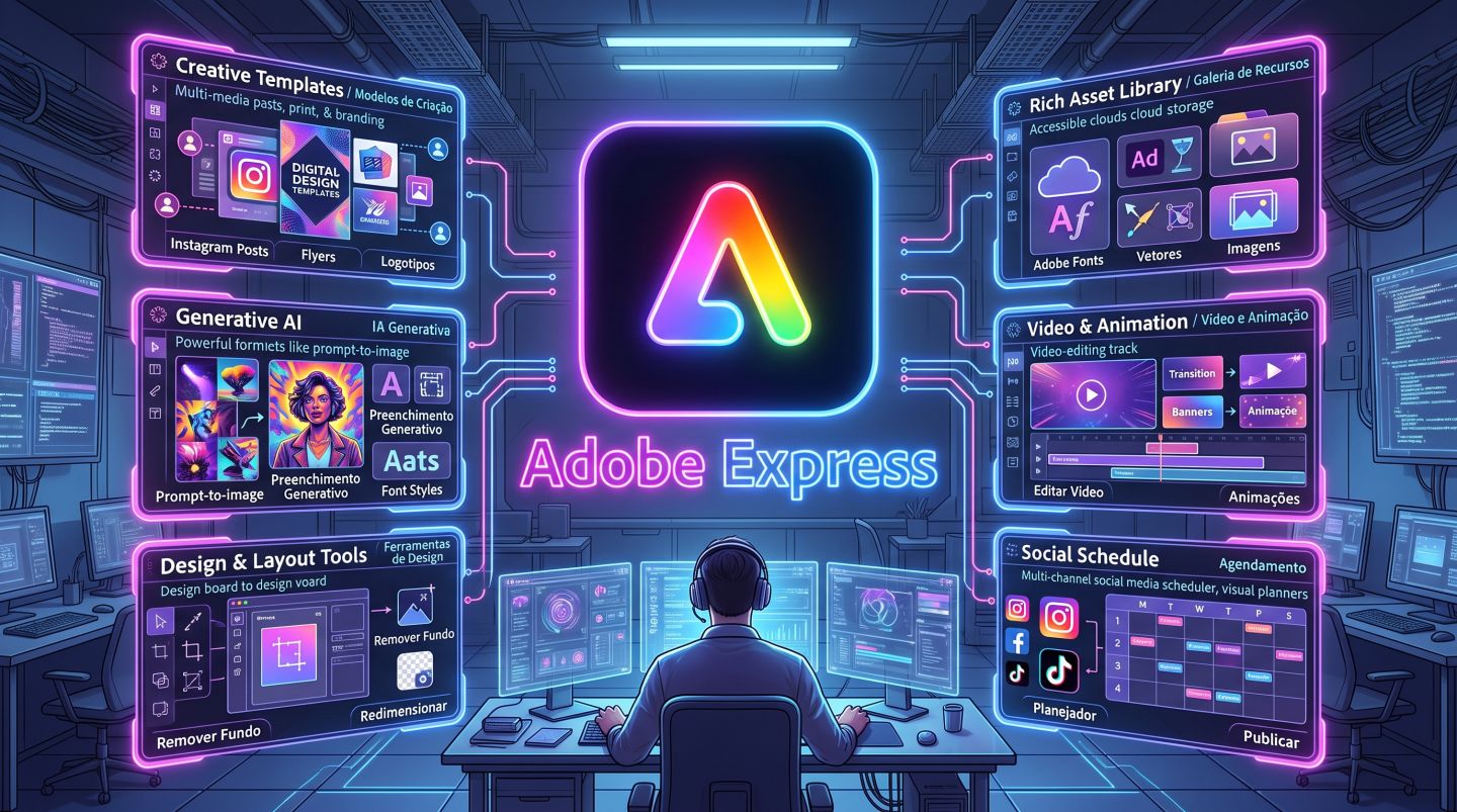 Adobe Express Premium 30 dias + brinde