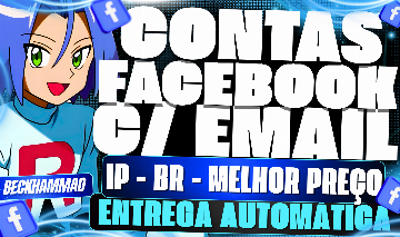 Contas Facebook Marketplace Ativo - IP BR C/EMAIL - Entrega Automatica