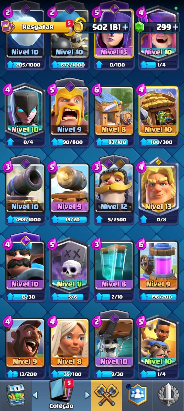 CONTA COM 28K DE TROFÉU GEMADINHA JUNTO COM CLASH ROYALE 3 HERÓI