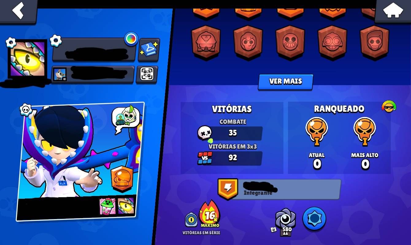 CONTA BRAWL STARS BARATA E COMPLETA!