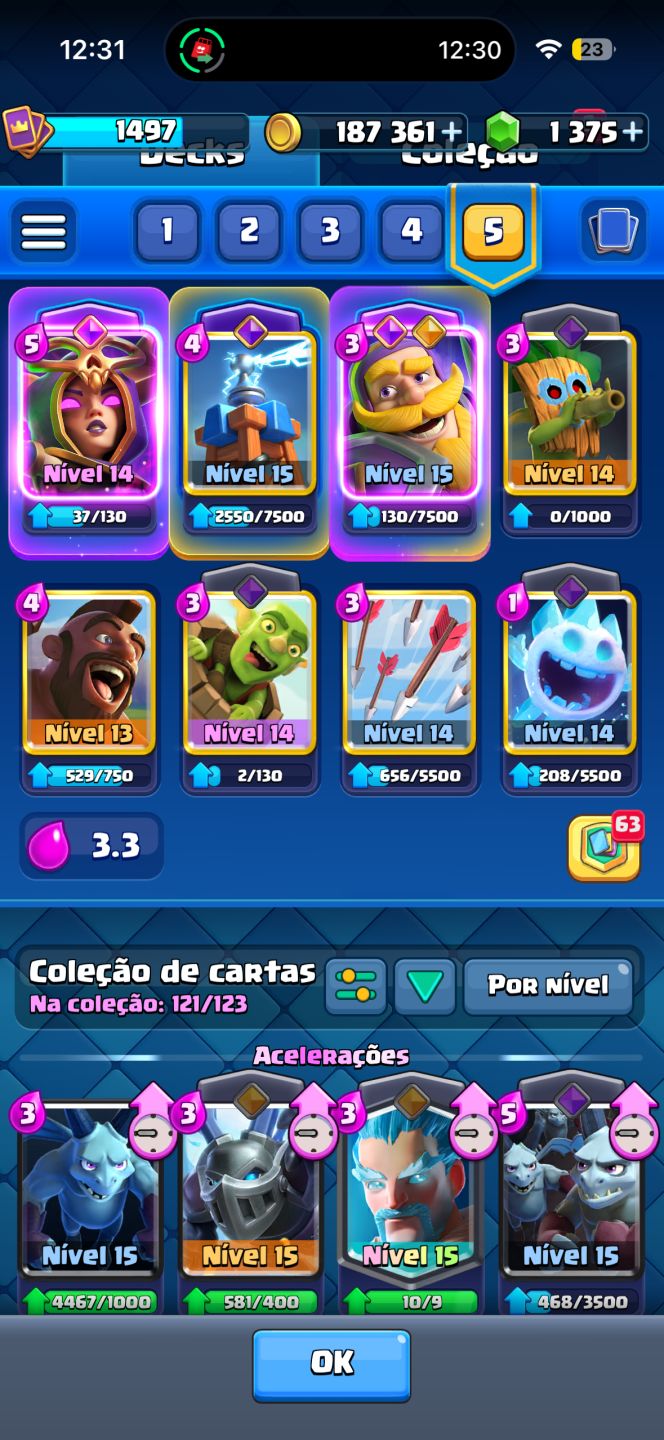 CONTA CLASH ROYALE MUITO BOA