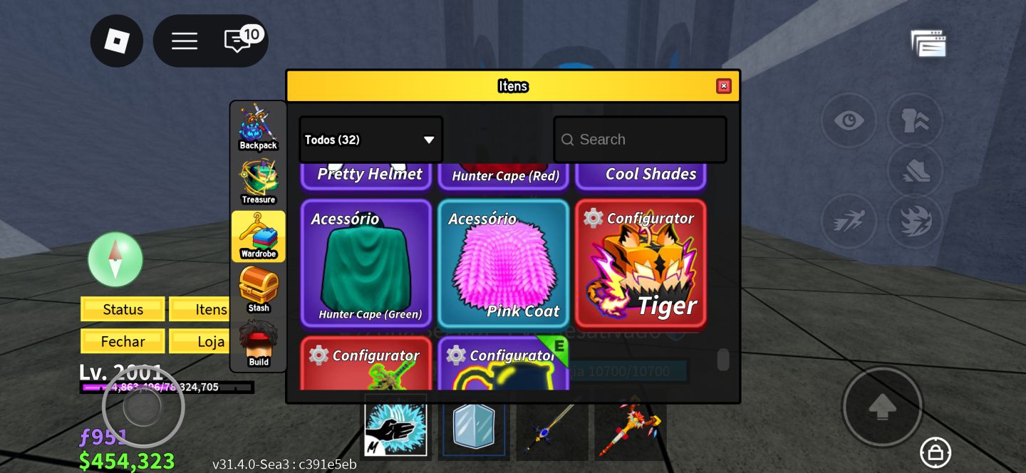 Conta do Roblox, Muitas skins, Muito boa no Blox fruits..