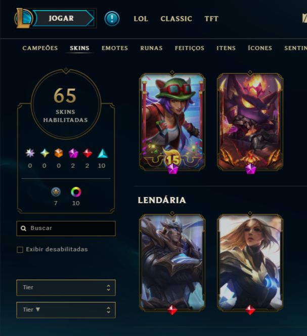 SKIN LENDÁRIA DEUS-REI GAREN + ESMERALDA NA SOLOQ / FLEX / TFT + [ TROCA NICK ]