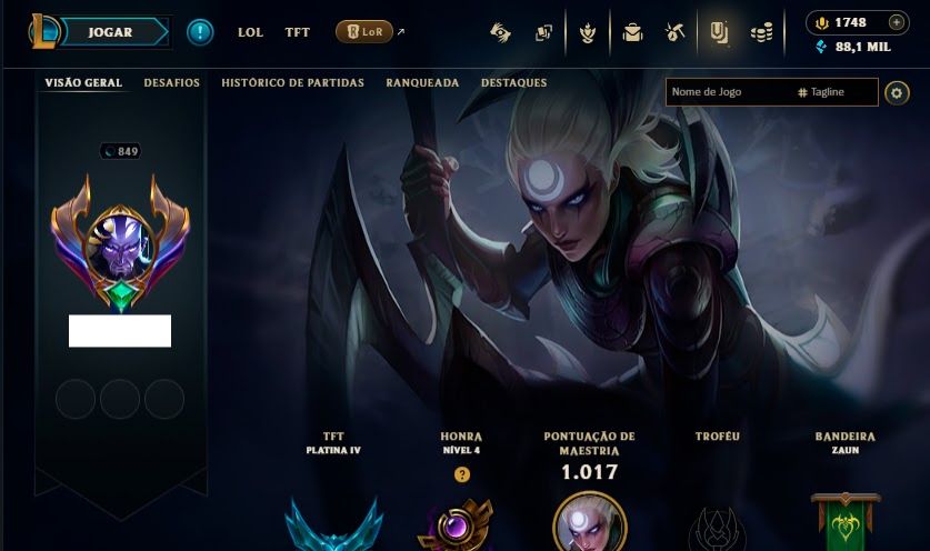 CONTA LOL BR 232 SKINS | LVL 849 | TODOS OS CAMPEÕES | CONTA DESDE 2017