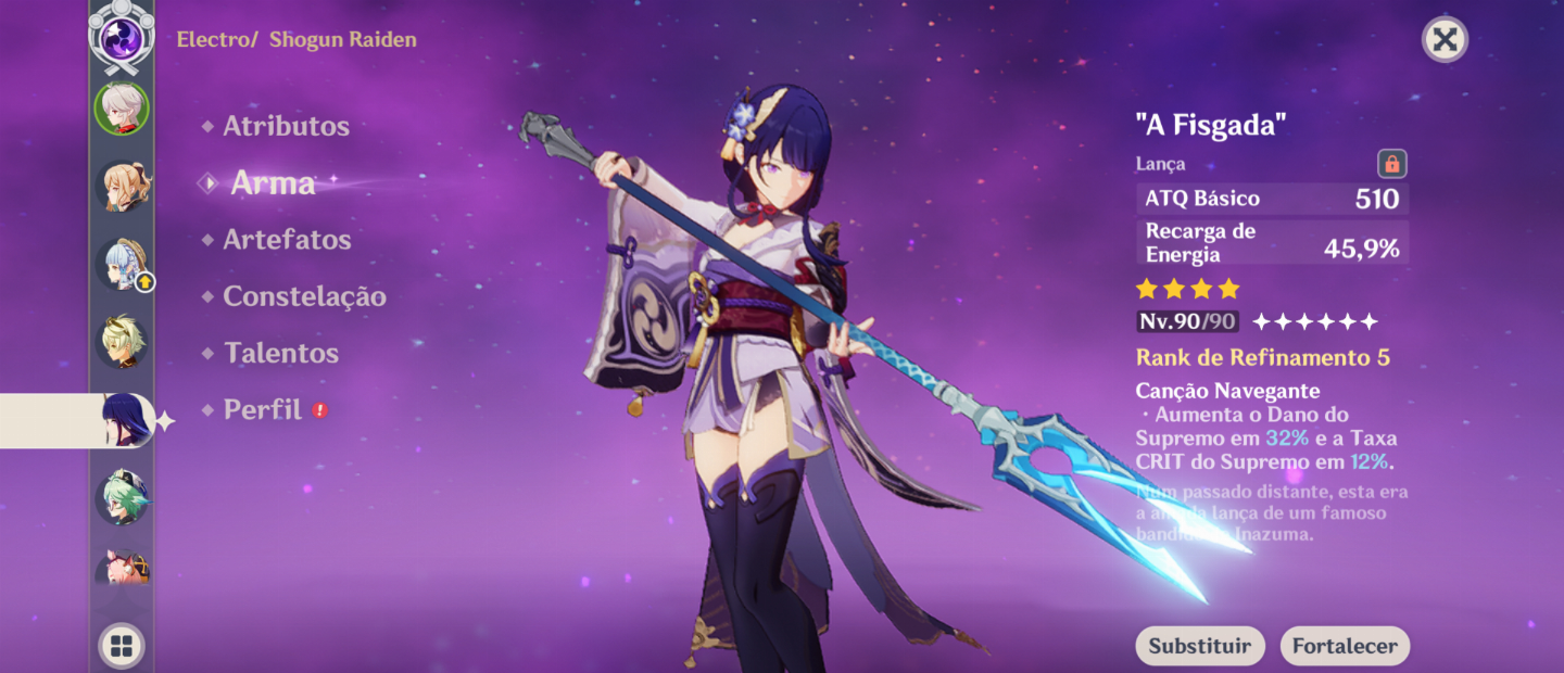 CONTA GENSHIN: WRIOTHESLEY C1 E AYAKA+BISS E SKIN+OUTROS T5 E ARMAS T5