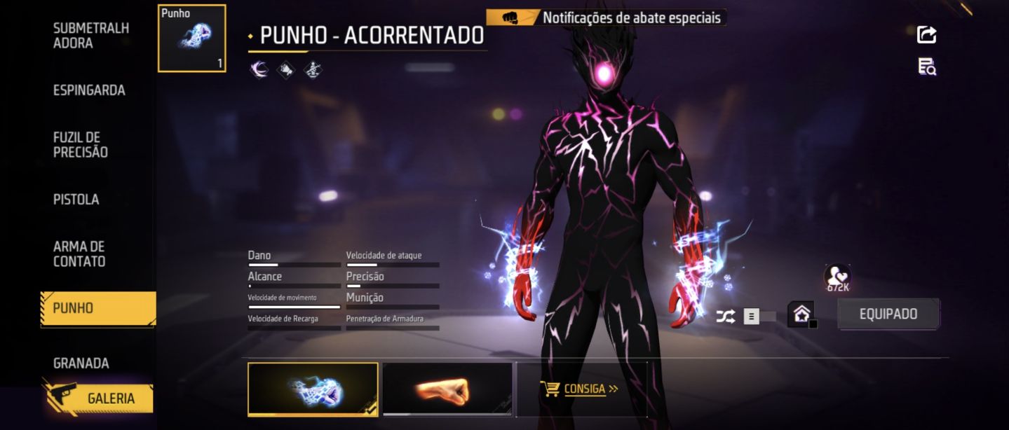 Conta Free Fire - Prime 6
