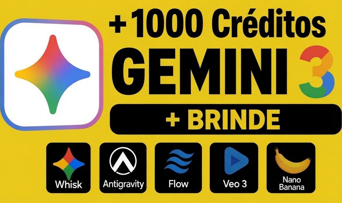 Gemini 3 pro + Antigravity+ Flow + Veo 3 + Nano Banana + Whisk + Omni | 30 dias