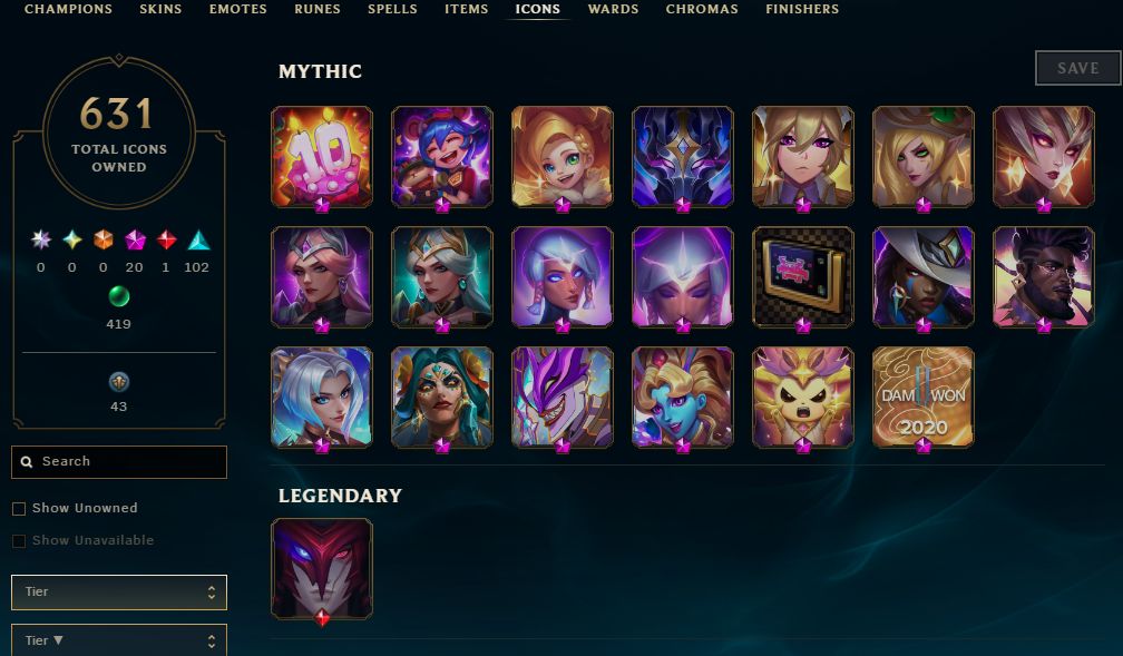 872 SKINS, 414 CHROMAS - CONTA DE LEAGUE OF LEGENDS