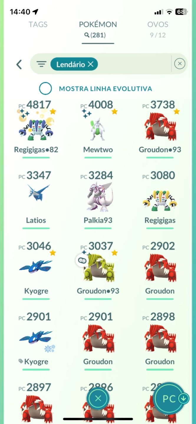 Pokémon GO LVL 70, Conta Rara de 2016 , +700 Shinies e muito mais