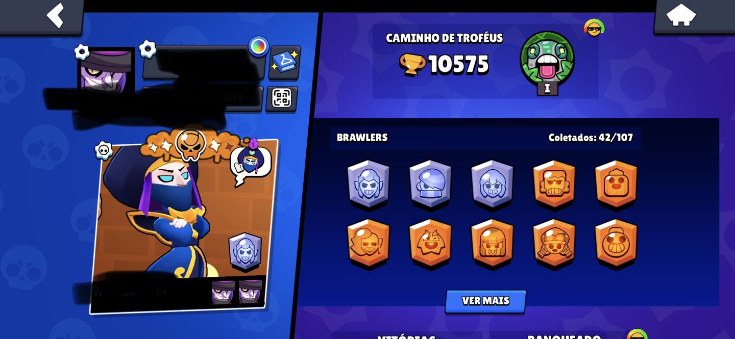 CONTA BRAWL STARS 10k troféu 42 personagens incluindo lendários