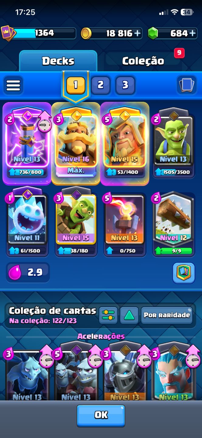 CONTA CLASH ROYALE | CARTAS NÍVEL 16/15 ABAIXO DO PREÇO